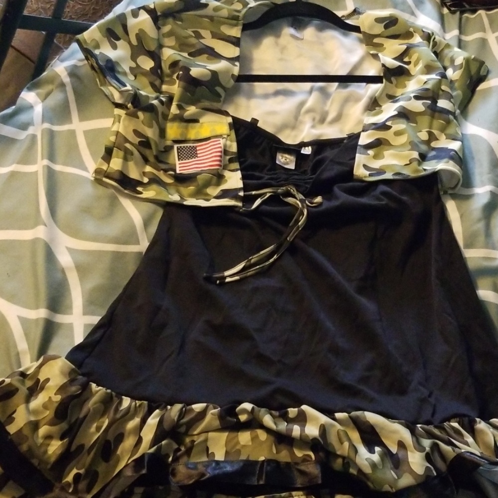 Halloween Costume XL military girl